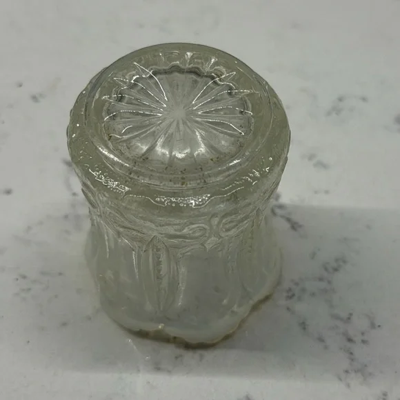 Victorian Toothpick Iris & Meander Clear Opalescent Glass Jefferson Glas… - Picture 5 of 8